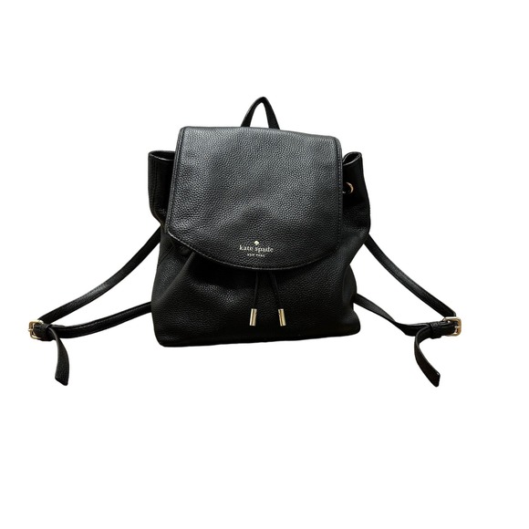 kate spade Handbags - Kate Spade Black Leather Backpack